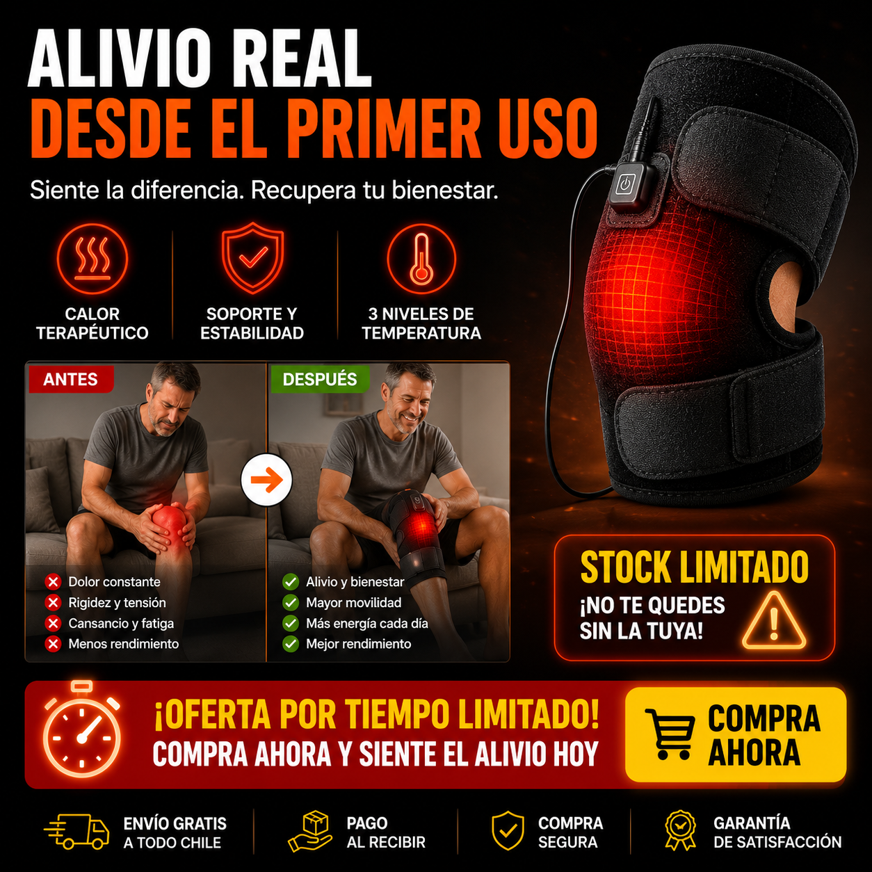 RODILLERA TERMICA - Terapia de calor