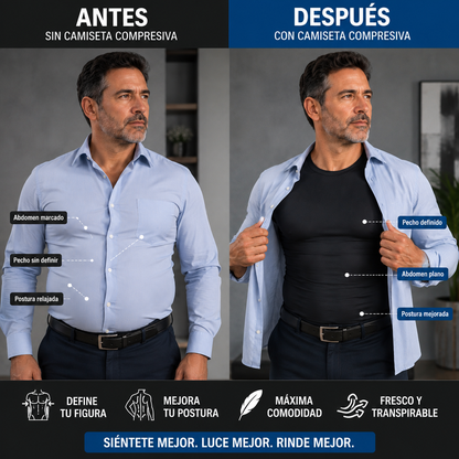 Camiseta Compresora de Hombre - OFERTA ESPECIAL 2X1
