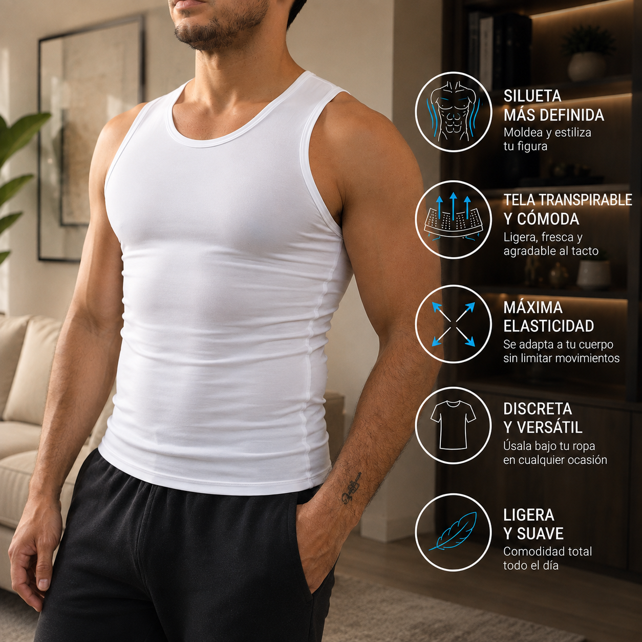 Camiseta Compresora de Hombre - OFERTA ESPECIAL 2X1