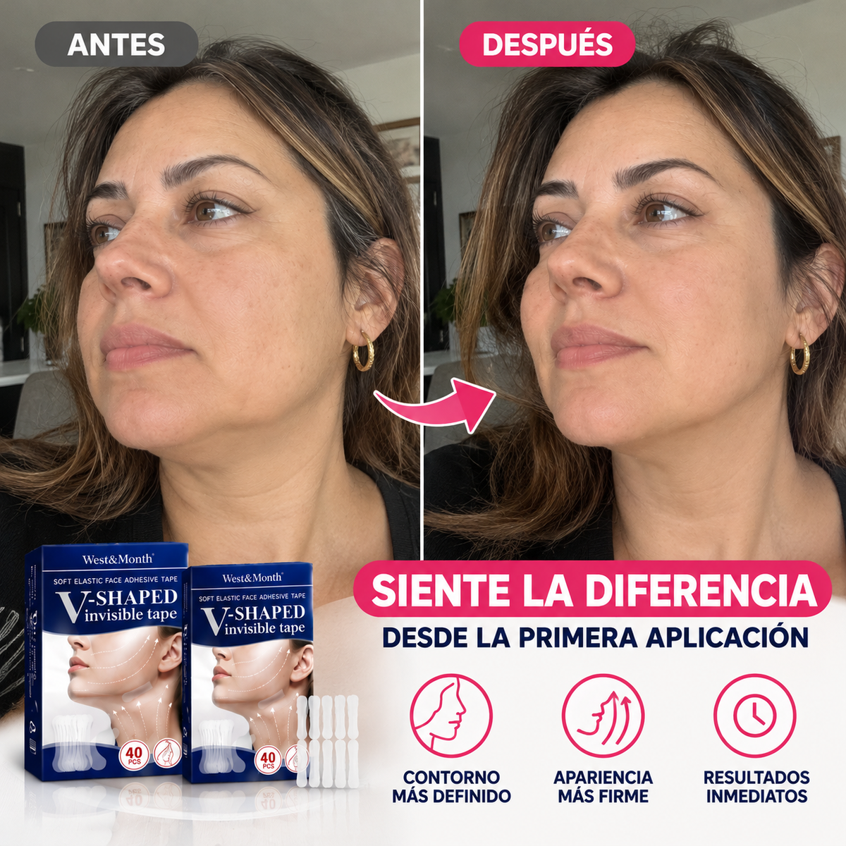 Cintas Faciales Lifting - OFERTA 2x1 (2 cajas de 40 tiras)